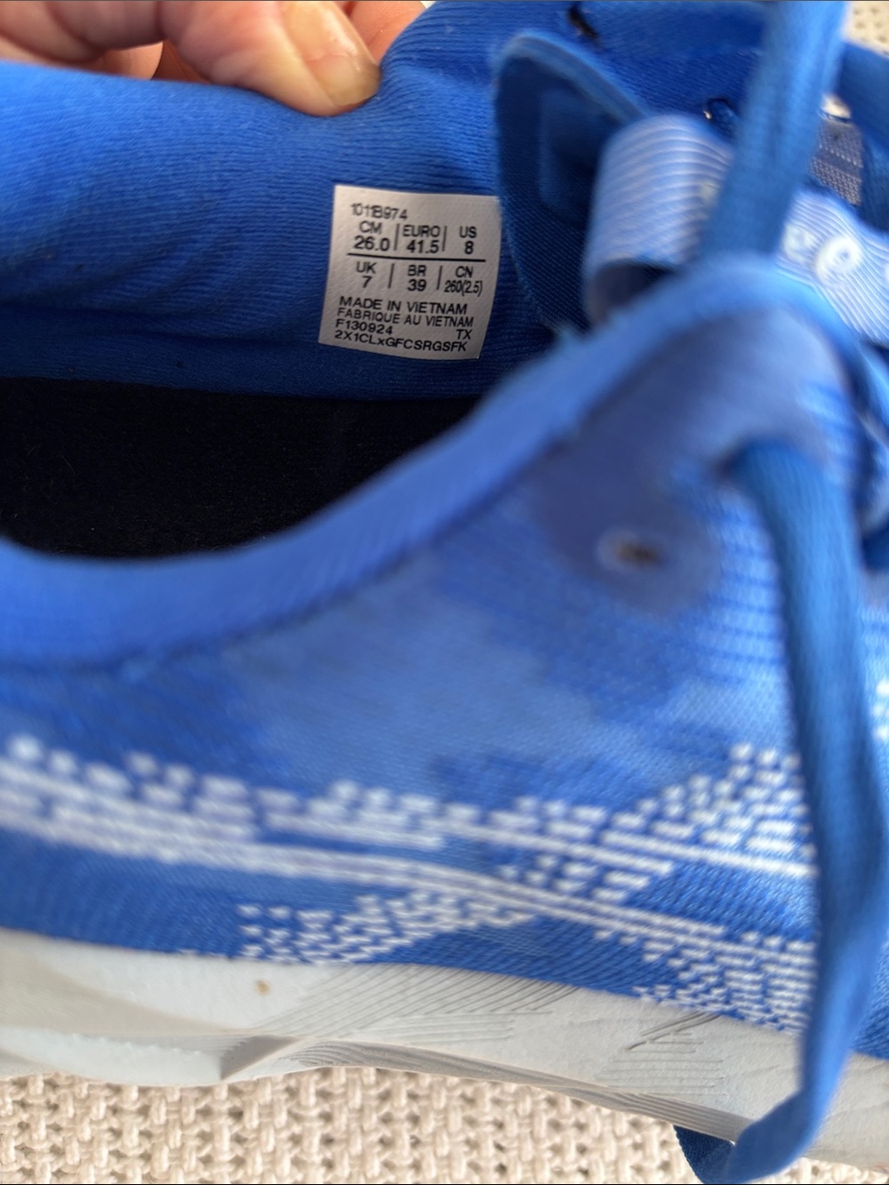 Asics Novablast Men's Bright Blue Lightweight Running Trainers - Picture 4 of 9
